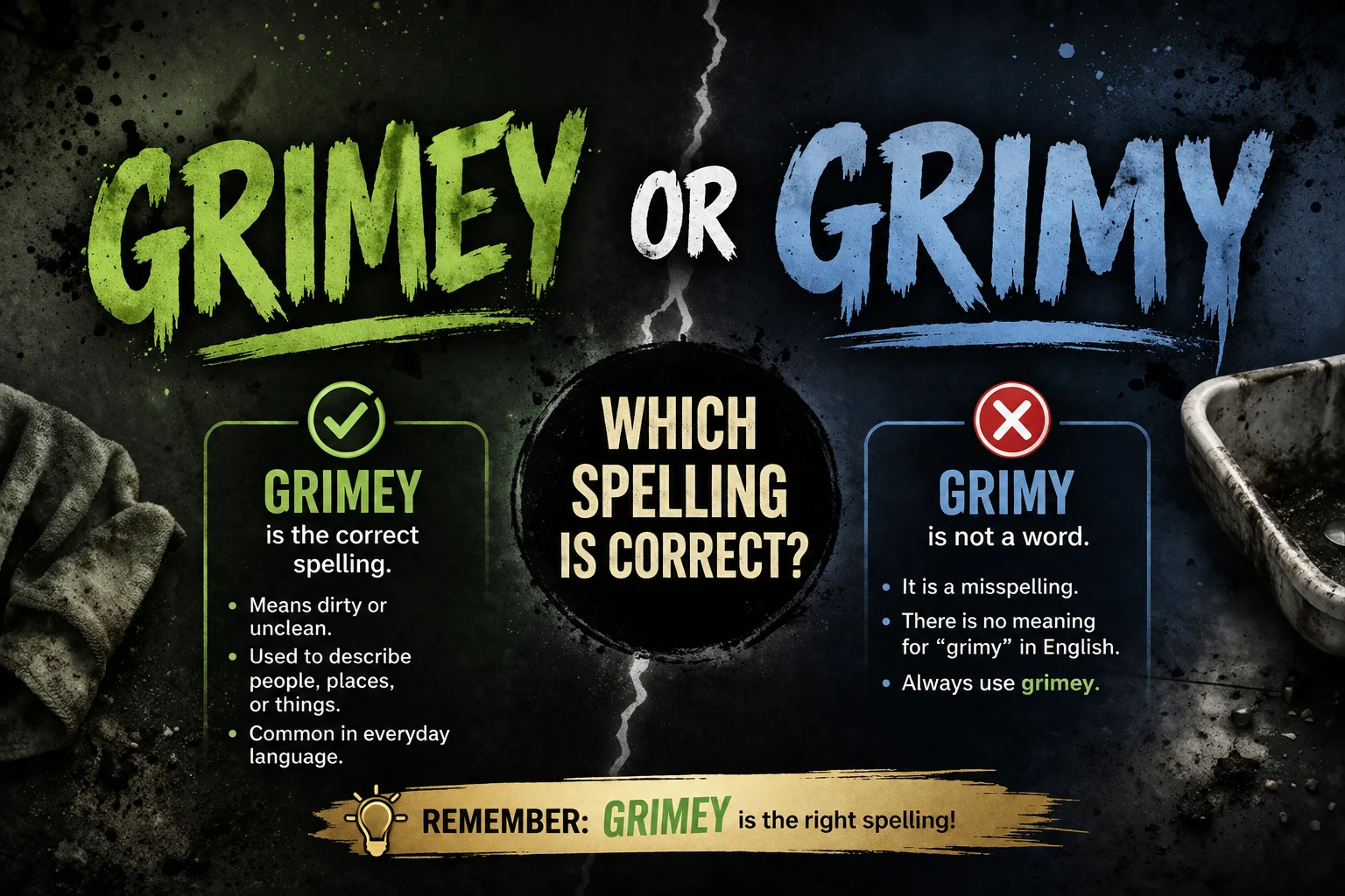 Grimey or Grimy: Which Spelling Is Correct?
