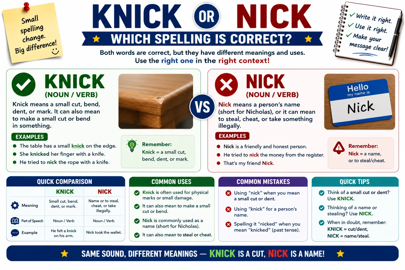 Knick or Nick? Which Spelling Is Correct?