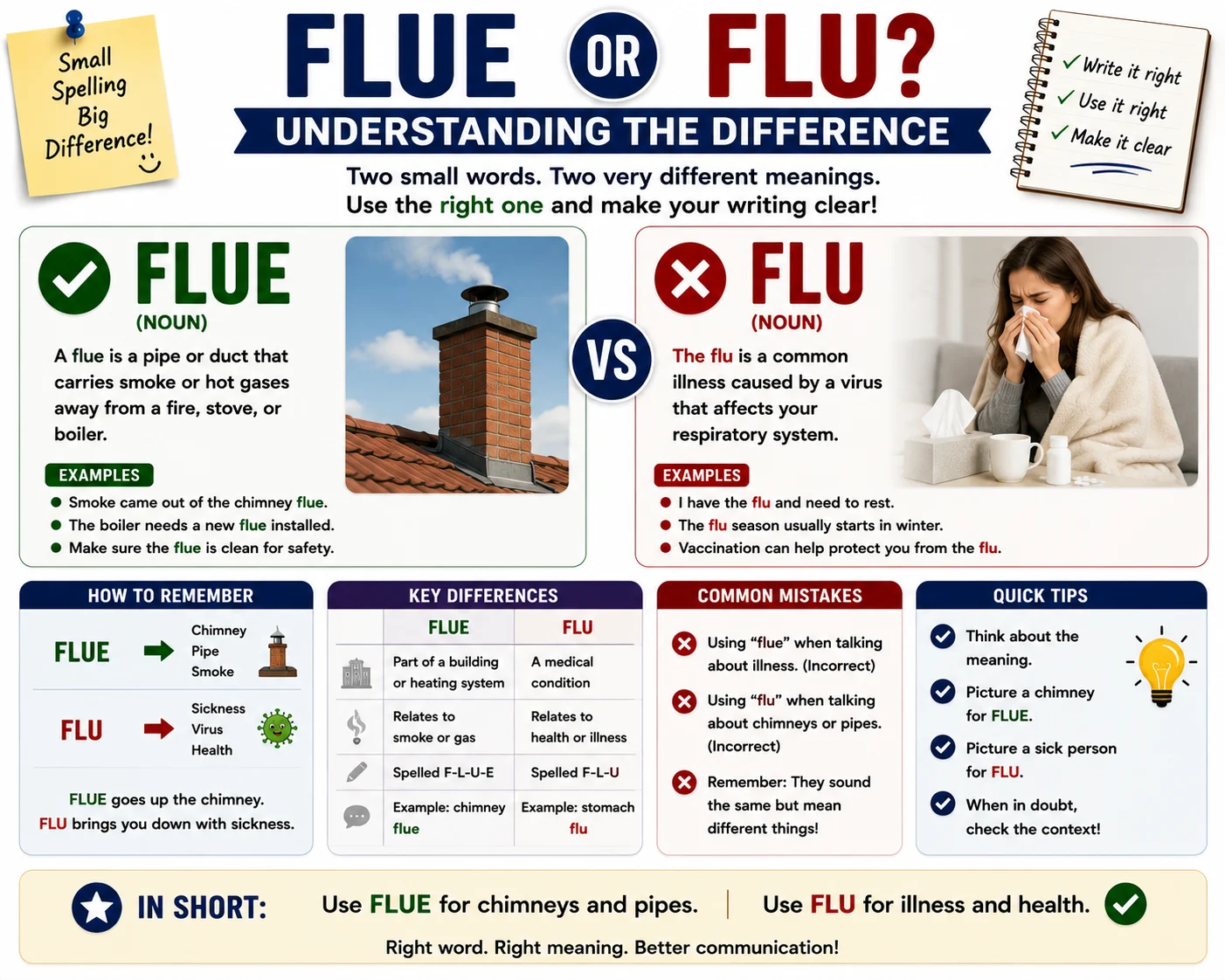 Flue or Flu? Understanding the Difference Between These Common Words