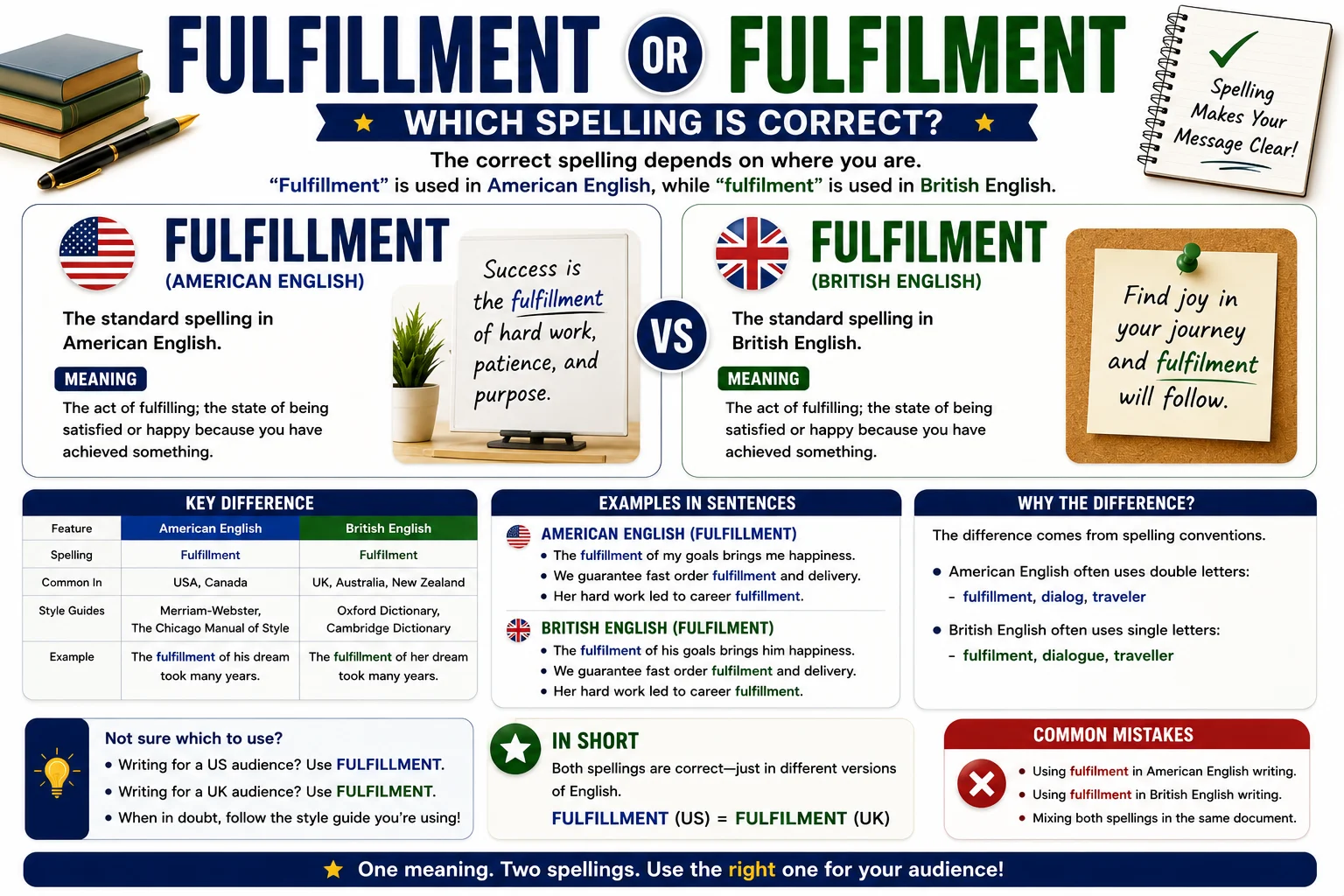 Fulfillment or Fulfilment? Which Spelling Is Correct?