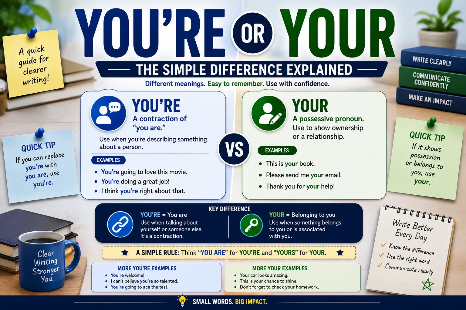 You're or Your? The Simple Difference Explained