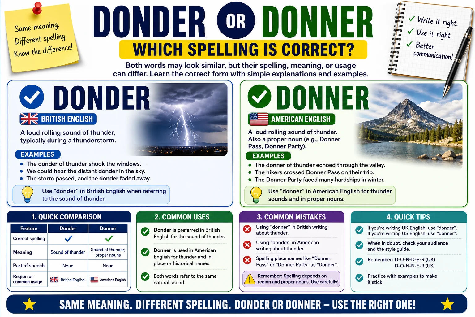 Donder or Donner: Which Spelling Is Correct?